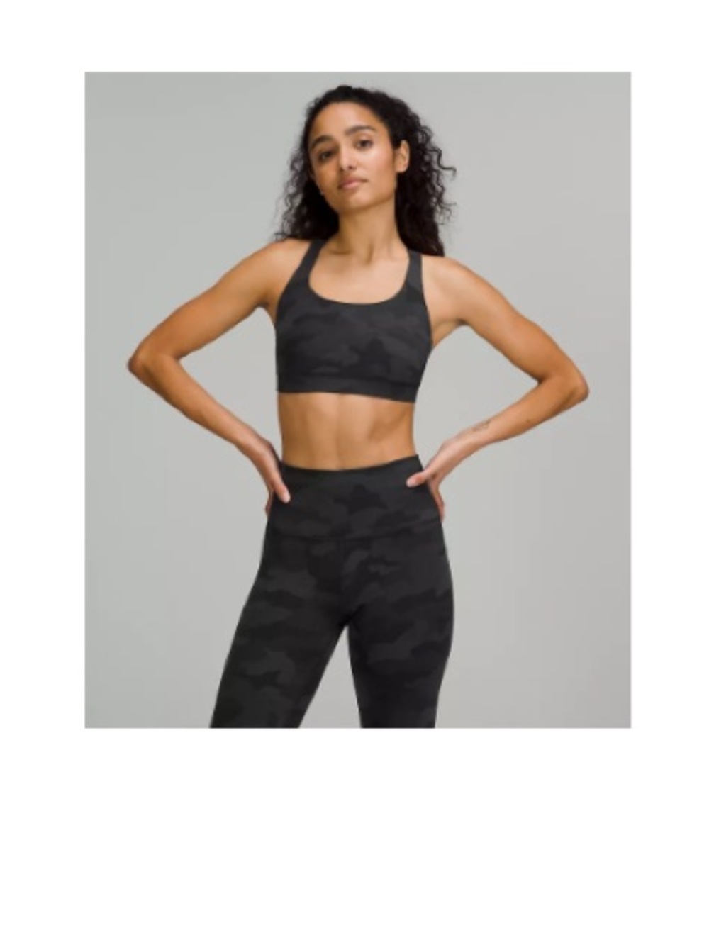 lululemon athletica Energy Bra - Deep Coal Multi Camo